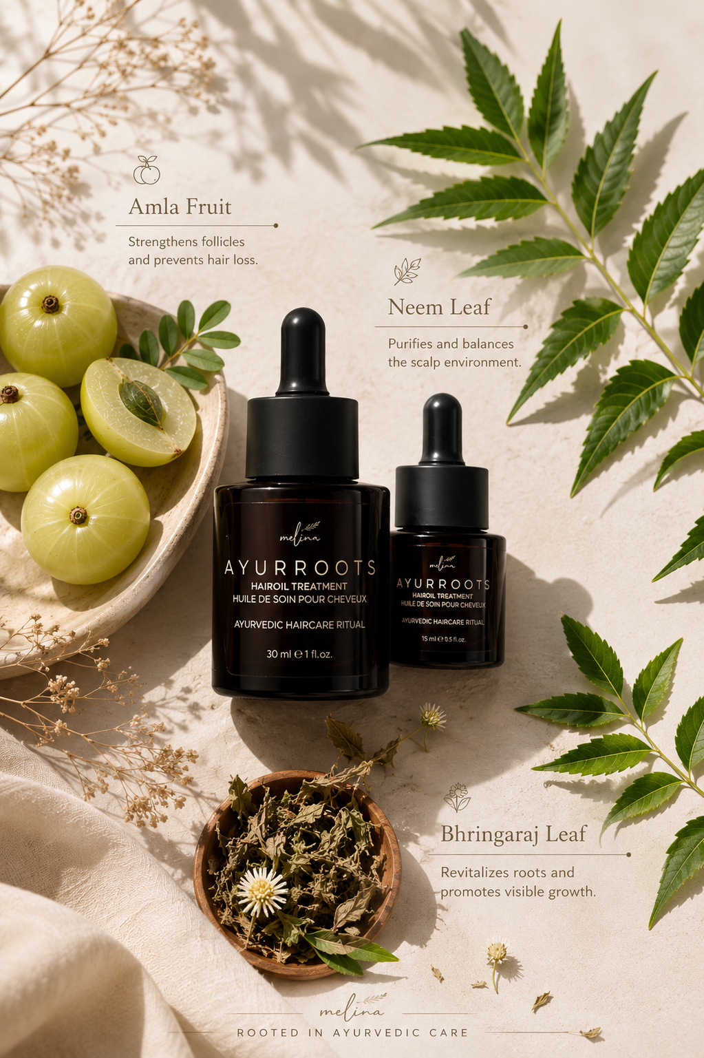 Melina's Ayurvedic Hair Treatment - Hairloss & Thinning