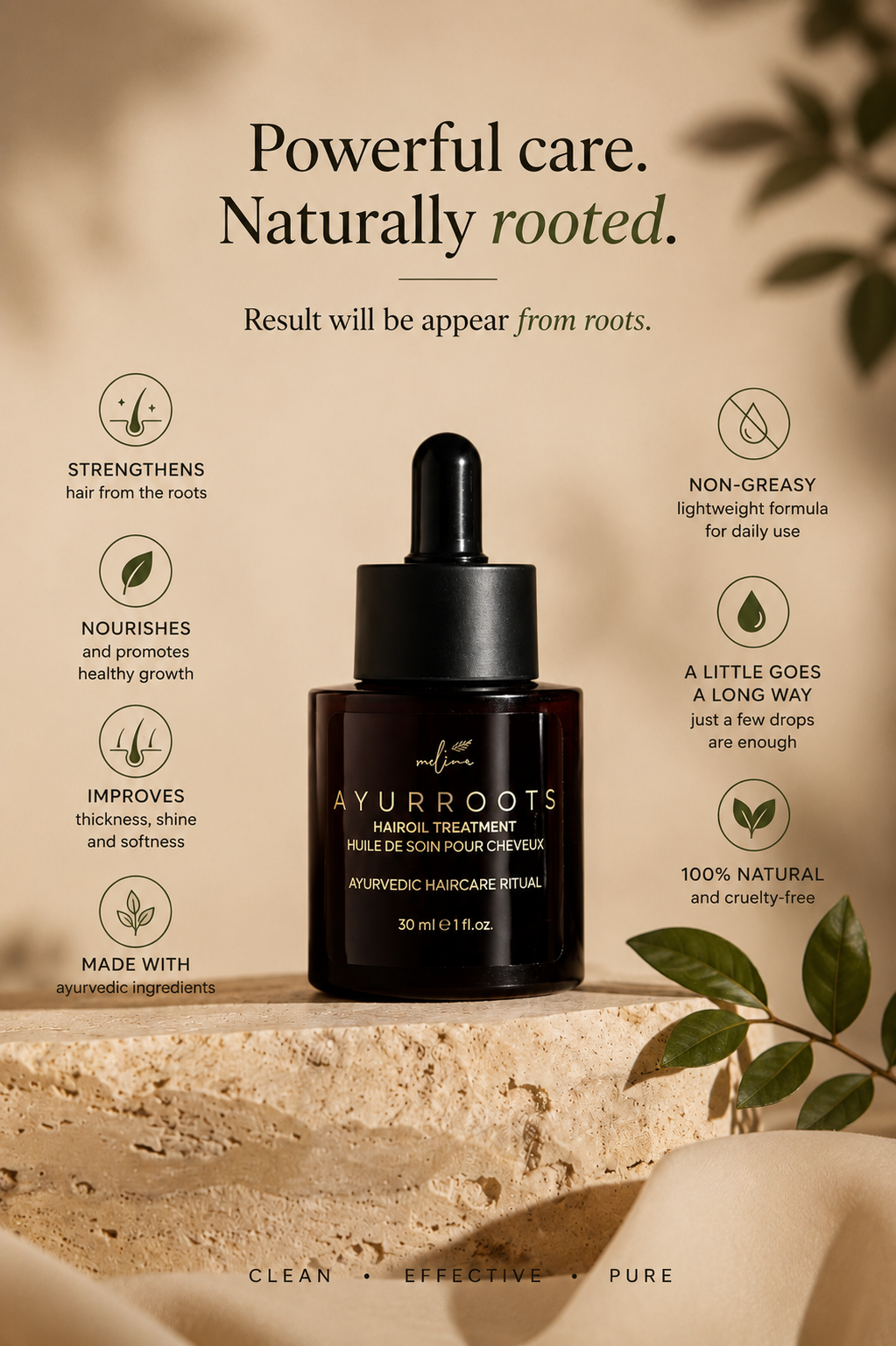 Melina's Ayurvedic Hair Treatment - Hairloss & Thinning